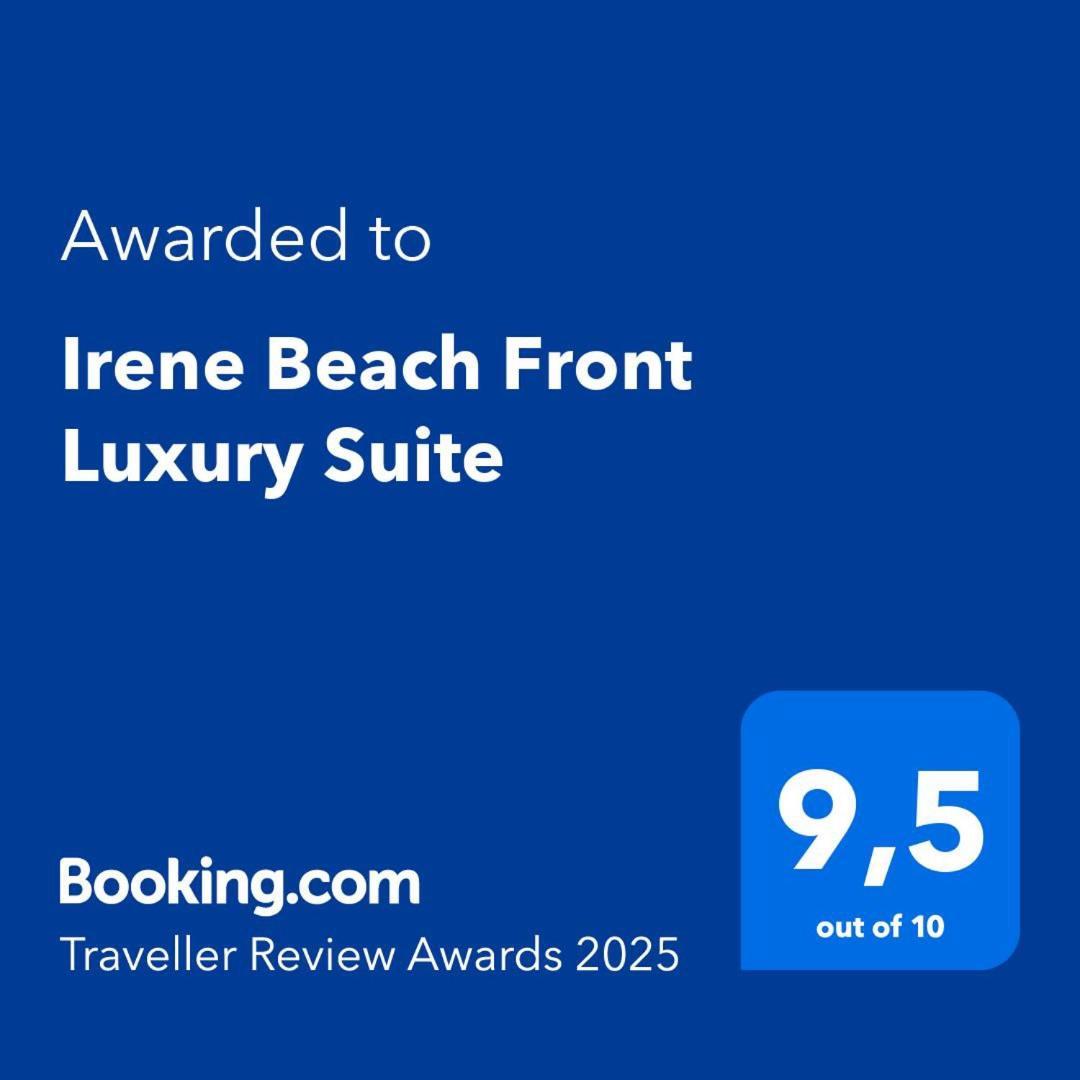 Irene Beach Front Luxury Suite Peraia  Exterior photo